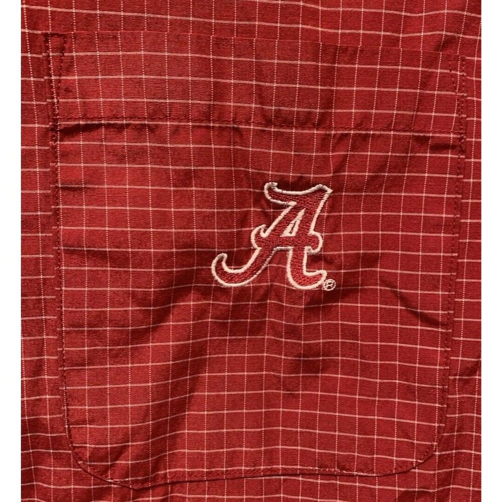 Alabama Crimson Tide Embroidered Cotton Blend Button Down Shirt